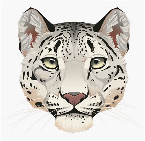 Leopard Face Png Transparent Leopard Face - Snow Leopard Stickers ...