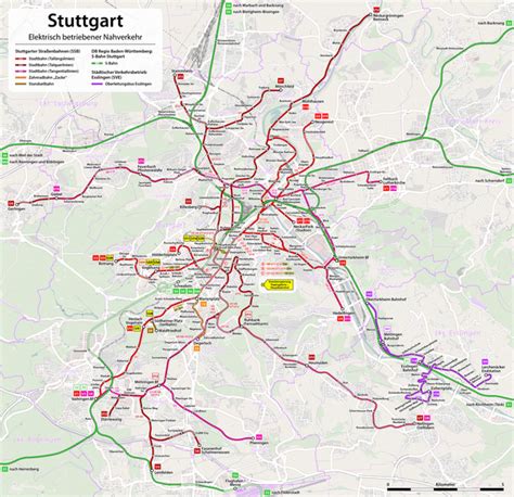 Light rail and s bahn system of Stuttgart, Germany : r/TransitDiagrams