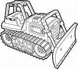 Bulldozer Coloring Pages sketch template