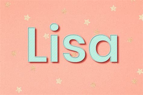 Lisa female name typography vector | free image by rawpixel.com / Wit