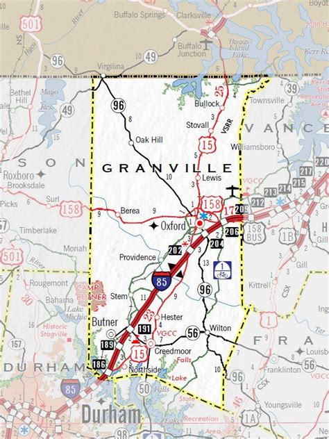 Map Of Granville County Nc - State Map