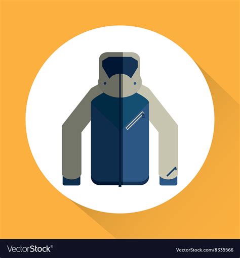 Winter jacket design Royalty Free Vector Image