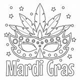Mardi Gras Coloring Pages For Kids sketch template