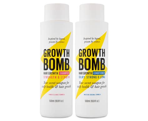 Growth Bomb Hair Growth Shampoo & Conditioner Duo 500mL | Catch.com.au