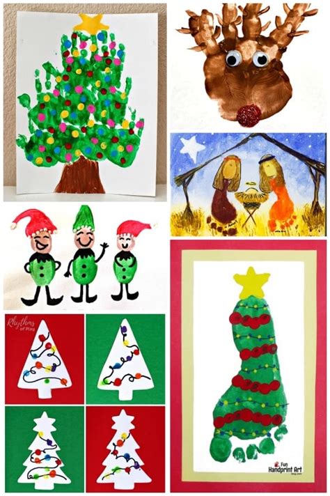 Best Christmas Art Projects and Painting Ideas for Kids - Rhythms of Play