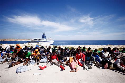 Around 7,000 migrants arrive on Italy's Lampedusa island in past two days