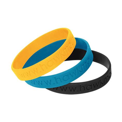 Debossed Silicone Wristband Bracelet