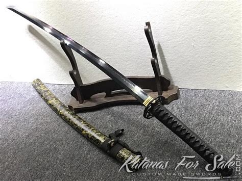 Black Blade Katana T10 Clay Tempered Steel with Hadori Polish - Katanas ...