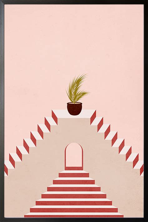 Stairs, walls and window no. 4 poster - Artdesign