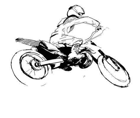 Dirt Bike Sketch at PaintingValley.com | Explore collection of Dirt Bike Sketch