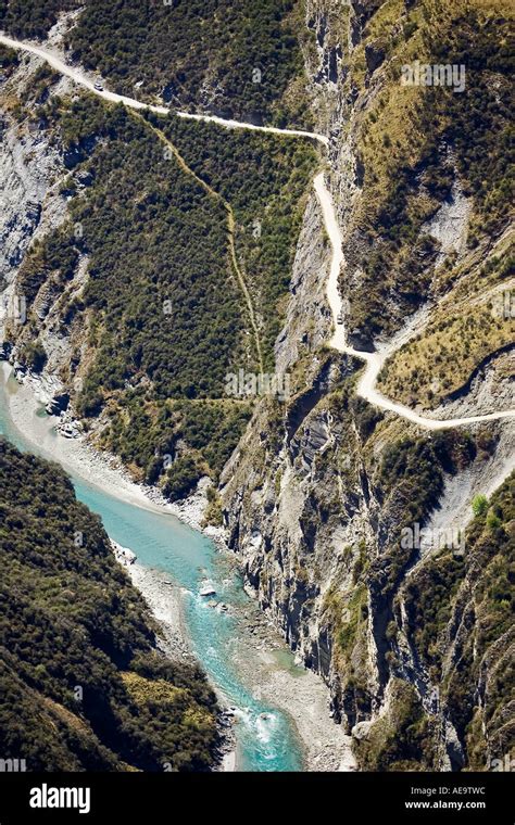 Road into Skippers Canyon near Queenstown South Island New Zealand Stock Photo: 7780251 - Alamy