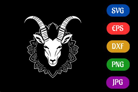 Goat | Silhouette Vector SVG EPS DXF PNG Graphic by Creative Oasis ...