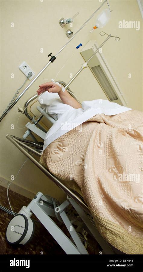 Patient in hospital Stock Photo - Alamy