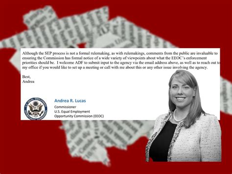 In the Documents: EEOC Commissioner Andrea Lucas’ Communications with ...