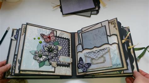 Mini Album Vintage Scrapbook - YouTube