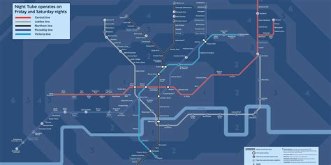 Official map of London 24-hour tube lines launching in September 2015 ...