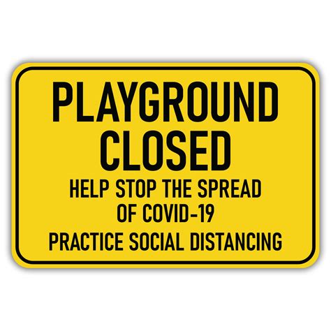 PLAYGROUND CLOSED HELP STOP THE SPREAD OF COVID-19 PRACTICE SOCIAL ...