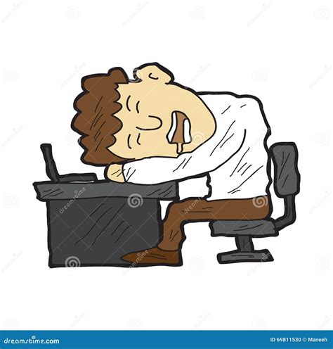 Sleeping At Work Cartoon