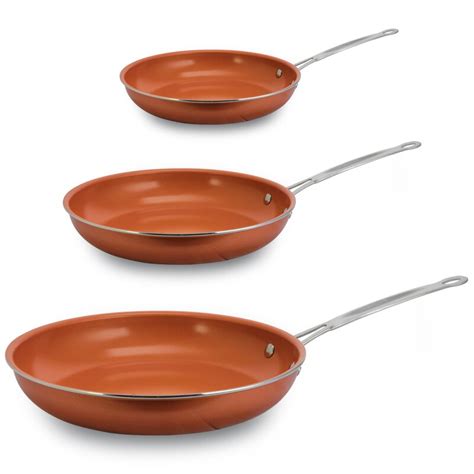 Better Chef 3-Piece Copper-Core Non-Stick Frying Pan Set | Wayfair