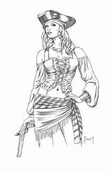 mitch Foust Lady pirate  Pirate 1 By MitchFoust Art sketch template
