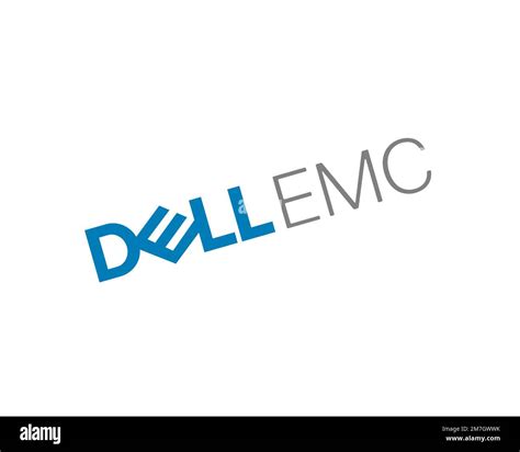 Dell EMC, rotated logo, white background Stock Photo - Alamy