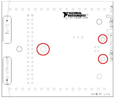 USB-6501 OEM Mounting Holes - NI