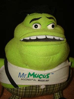 MR. MUCUS Plush Doll MUCINEX Germs Bacteria PROMO Drug GERMS CRITTER ...