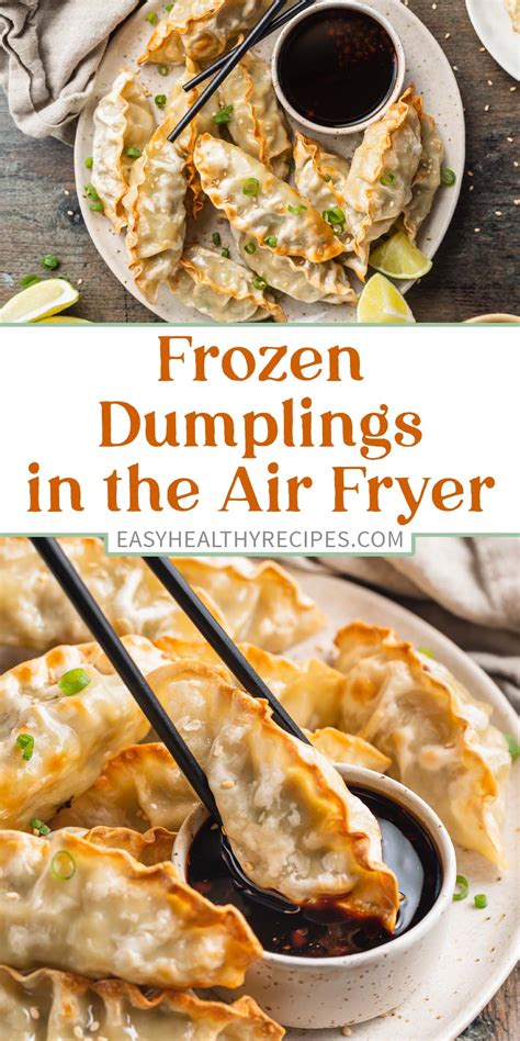 Air Fryer Dumplings (from Frozen) - Easy Healthy Recipes