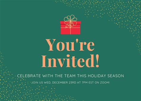 Virtual Holiday Party Invitations: Examples & Tips