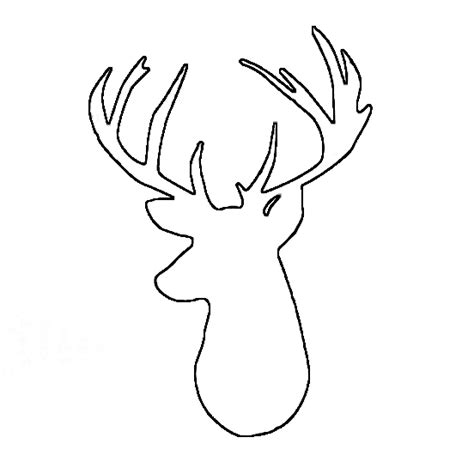 Free Deer Head Silhouette Outline, Download Free Deer Head Silhouette Outline png images, Free ...