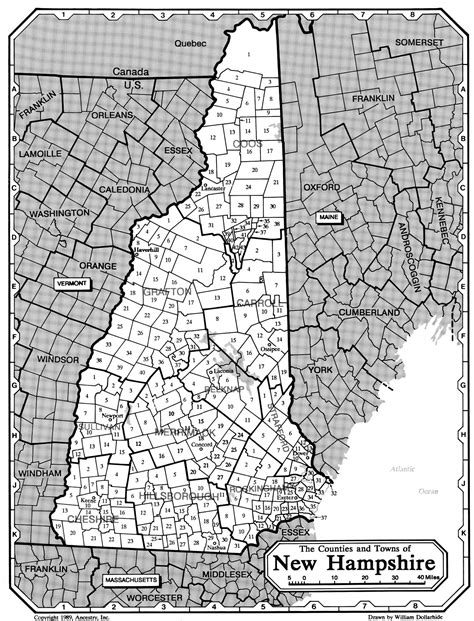 Map of New Hampshire - Rootsweb