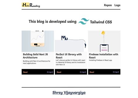 2 minute & 2 Steps for installing Tailwind CSS in React | by shrey ...