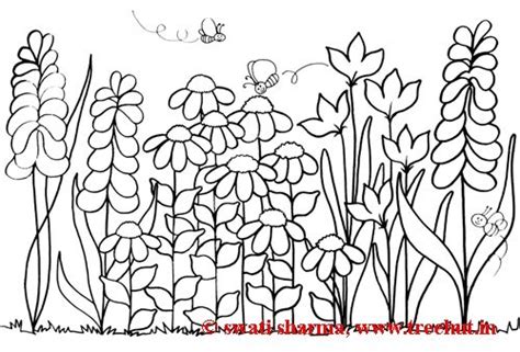 Flower Garden Coloring Pages | Garden coloring pages, Coloring pages, Colorful garden