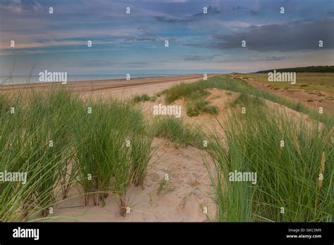 Sunset at Holkham Beach, Norfolk Stock Photo - Alamy