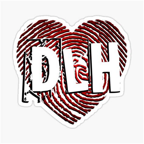 "DLH - Official Logo" Sticker by DarkLustHeart | Redbubble