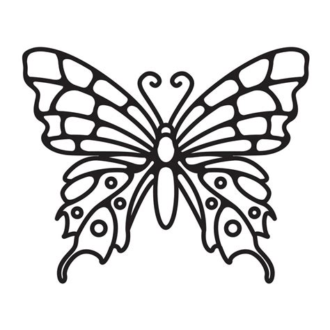 Simple line art butterfly design 1434088 Vector Art at Vecteezy