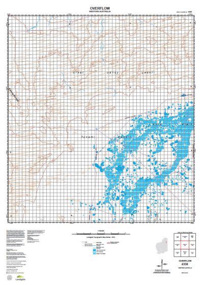 Buy 4358 Overflow Topographic Map by Landgate (2015) – The Chart & Map Shop