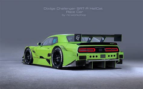 Dodge Challenger SRT-R Hellcat Racecar Rendering Is a Supercharged ...