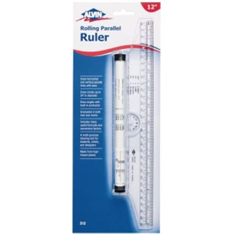 Alvin 12" Rolling Parallel Ruler :: Rulers and Measurement Tools :: Drafting tools :: Drafting ...