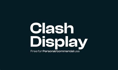 Clash Display font - Psdshelf