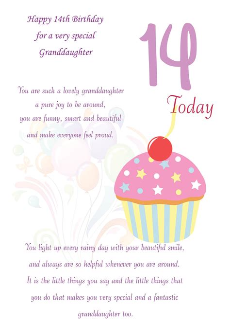 Granddaughter 14th Birthday Card - Etsy Hong Kong