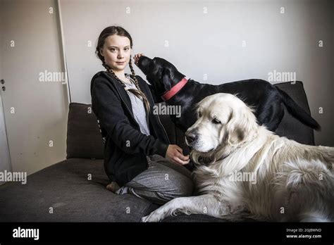 Greta Thunberg in her home in Stockholm 2018-04-17 Foto: Malin Hoelstad / SvD / TT / Kod: 30212 ...