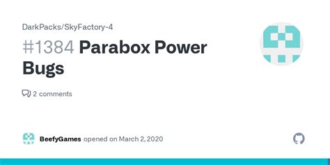 Parabox Power Bugs · Issue #1384 · DarkPacks/SkyFactory-4 · GitHub