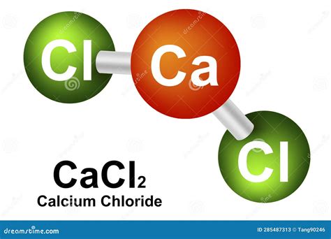 Molecular Formula of Calcium Chloride Stock Illustration - Illustration of molecular, research ...