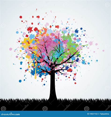 Vector background of tree stock vector. Illustration of design - 19027153