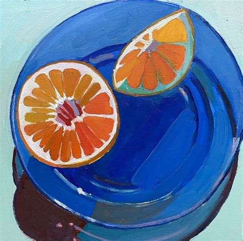 Blue Orange | Blue drawings, Orange painting, Orange art