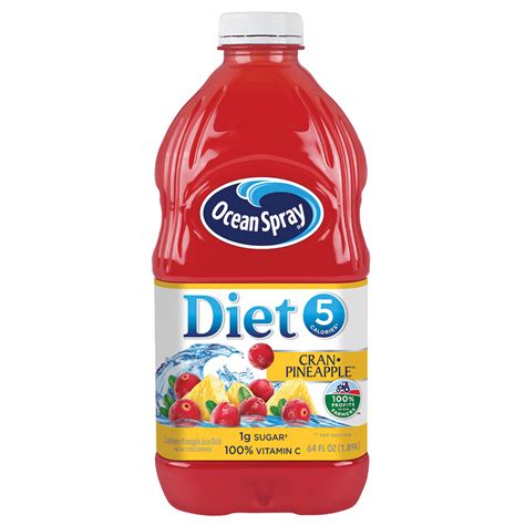 Ocean Spray Diet Cran-Pineapple Juice, 64 Fl. Oz. Diet Juice Drink ...