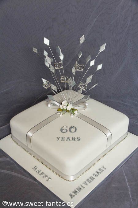 13 best images about 60th Wedding Anniversary Cake on Pinterest | Sugar ...