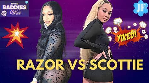 BADDIES WEST STAR RAZOR BLAST SCOTTIE ON IG LIVE AFTER WATCHING THE TRAILER|SCOTTIE WITH THE ...