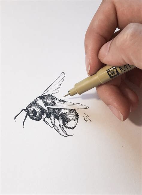 Bumble Bee Tattoo Design Drawing